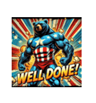 最強ベア【アメコミ超覚醒】（個別スタンプ：31）