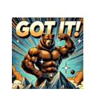 最強ベア【アメコミ超覚醒】（個別スタンプ：33）