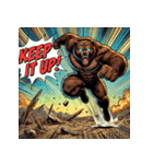 最強ベア【アメコミ超覚醒】（個別スタンプ：34）