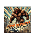 最強ベア【アメコミ超覚醒】（個別スタンプ：35）