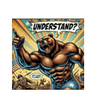 最強ベア【アメコミ超覚醒】（個別スタンプ：36）