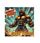 最強ベア【アメコミ超覚醒】（個別スタンプ：38）