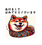 十二支全部 あけおめ 年賀状 歌舞伎柄（個別スタンプ：37）