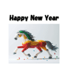 十二支全部 あけおめ 年賀状 ブロック（個別スタンプ：20）