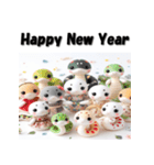 十二支全部 あけおめ ファンシードール（個別スタンプ：19）