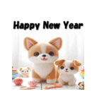 十二支全部 あけおめ ファンシードール（個別スタンプ：33）