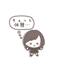 ゆるふわボブガール◎年末年始 #2026(再販)（個別スタンプ：4）