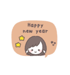 ゆるふわボブガール◎年末年始 #2026(再販)（個別スタンプ：15）