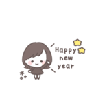 ゆるふわボブガール◎年末年始 #2026(再販)（個別スタンプ：16）
