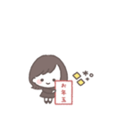 ゆるふわボブガール◎年末年始 #2026(再販)（個別スタンプ：30）