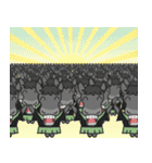 年賀！お正月！午年のスタンプ！(黒)（個別スタンプ：20）