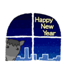 年賀！お正月！午年のスタンプ！(黒)（個別スタンプ：25）