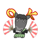 年賀！お正月！午年のスタンプ！(黒)（個別スタンプ：29）