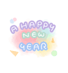 年末とお正月そして日常スタンプ【POP編】（個別スタンプ：6）