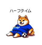 日本を応援するふとっちょ柴犬 サッカー（個別スタンプ：3）