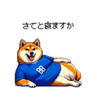 日本を応援するふとっちょ柴犬 サッカー（個別スタンプ：13）