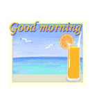 グラスに添えて(再改訂版)（個別スタンプ：1）