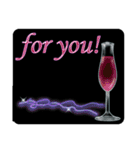 グラスに添えて(再改訂版)（個別スタンプ：9）