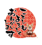 コーギー子犬のお正月スタンプ♡笑顔で2026（個別スタンプ：2）