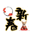 コーギー子犬のお正月スタンプ♡笑顔で2026（個別スタンプ：7）