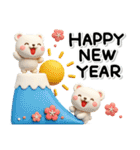 み～んな使える♡くまさんの冬スタンプ2026（個別スタンプ：1）