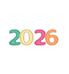 しばらく使える年号と干支2026（個別スタンプ：1）