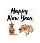 シェパード子犬のお正月スタンプ❗️（個別スタンプ：8）