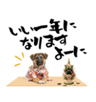 シェパード子犬のお正月スタンプ❗️（個別スタンプ：18）
