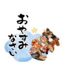 シェパード子犬のお正月スタンプ❗️（個別スタンプ：34）