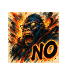 最強ゴリラ、降臨。（個別スタンプ：15）