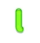 アルファベット小文字ガラスのような緑 N（個別スタンプ：12）