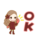 年末年始♪フラガール♡リノ(再販）（個別スタンプ：1）