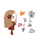 年末年始♪フラガール♡リノ(再販）（個別スタンプ：17）