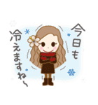 年末年始♪フラガール♡リノ(再販）（個別スタンプ：25）