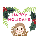 年末年始♪フラガール♡リノ(再販）（個別スタンプ：31）