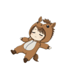 【2026年】新年あけおめ♡茶髪ガール（個別スタンプ：16）