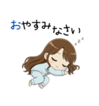 【2026年】新年あけおめ♡茶髪ガール（個別スタンプ：18）