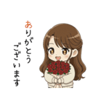 【2026年】新年あけおめ♡茶髪ガール（個別スタンプ：19）