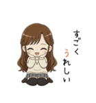 【2026年】新年あけおめ♡茶髪ガール（個別スタンプ：24）