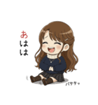 【2026年】新年あけおめ♡茶髪ガール（個別スタンプ：28）