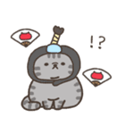 ☆とろけるネコのお正月☆シルバータビー（個別スタンプ：36）