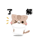 毎日五月病なねこたち 3D風！季節の変わり目（個別スタンプ：3）