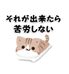 毎日五月病なねこたち 3D風！季節の変わり目（個別スタンプ：15）