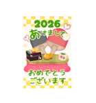 【卓球】BIG年末年始♥毎年使える10（個別スタンプ：1）