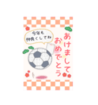 【サッカー】BIG年末年始♥毎年使える10（個別スタンプ：8）