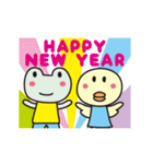 回ってかわいいあけおめアニメスタンプ（個別スタンプ：3）