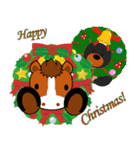 おんまさんポニポムの冬スタンプ【年賀】（個別スタンプ：4）