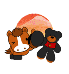 おんまさんポニポムの冬スタンプ【年賀】（個別スタンプ：13）