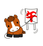 おんまさんポニポムの冬スタンプ【年賀】（個別スタンプ：33）