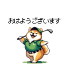 ゴルフ好きなふとっちょ柴犬 ファ～（個別スタンプ：8）